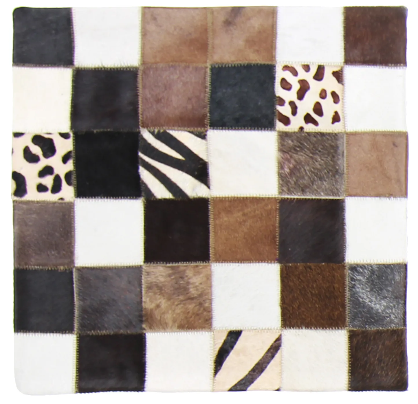 Cojín de Piel de Vaca (Funda de cojin) 45 x 45 cm