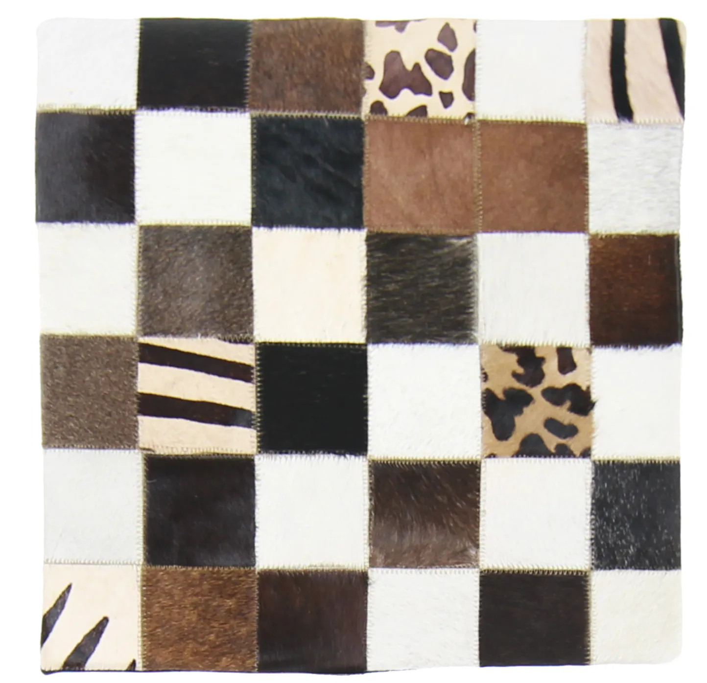 Cojín de Piel de Vaca (Funda de cojin) 45 x 45 cm