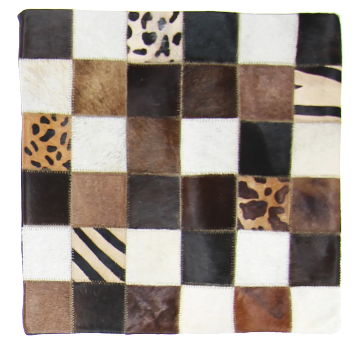 Cojín de Piel de Vaca (Funda de cojin) 45 x 45 cm