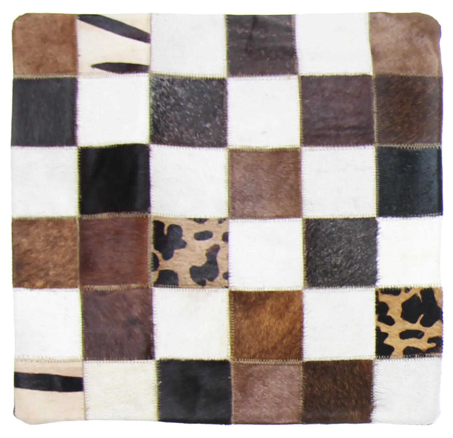 Cojín de Piel de Vaca (Funda de cojin) 45 x 45 cm