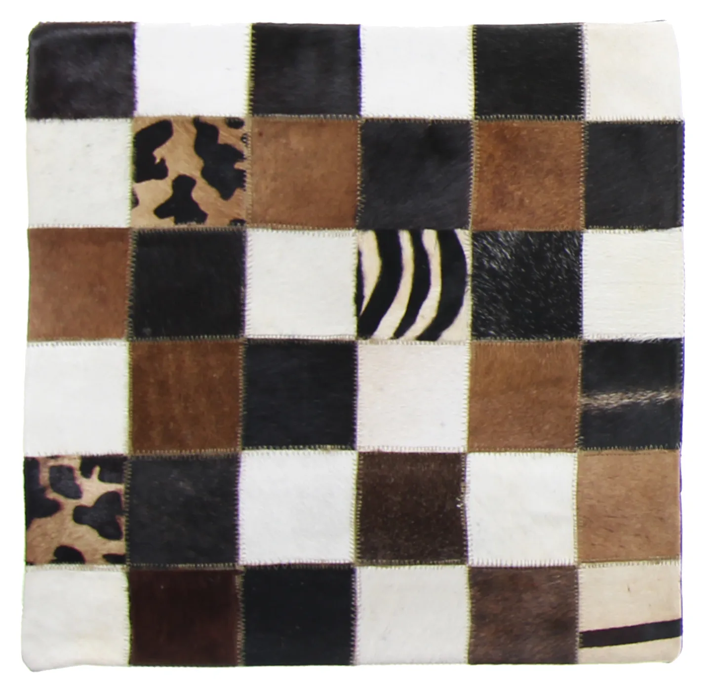 Cojín de Piel de Vaca (Funda de cojin) 45 x 45 cm