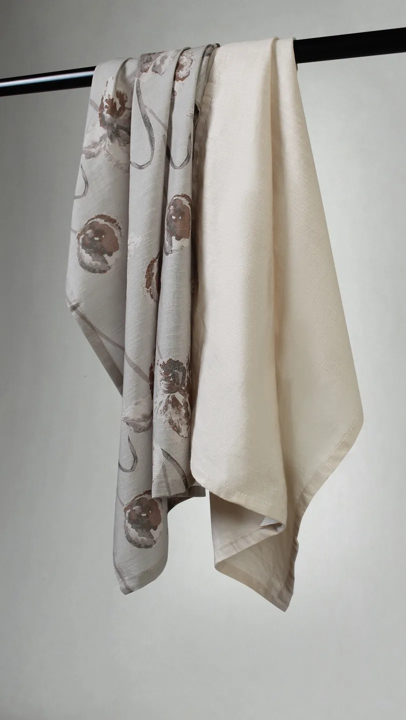 Paños de cocina en paquete de 2 - Alegria (beige)