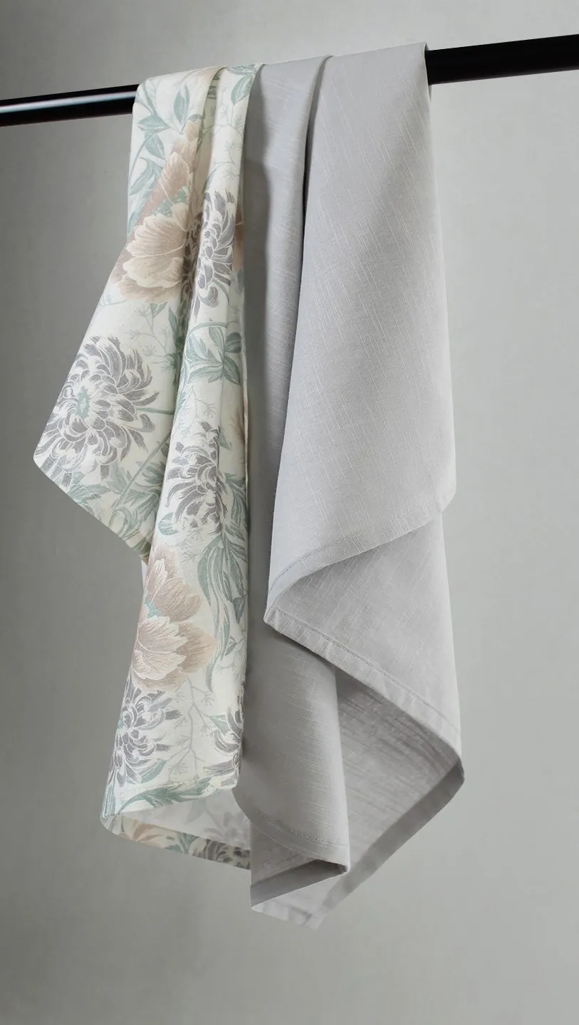 Paños de cocina en paquete de 2 - Almira (beige)