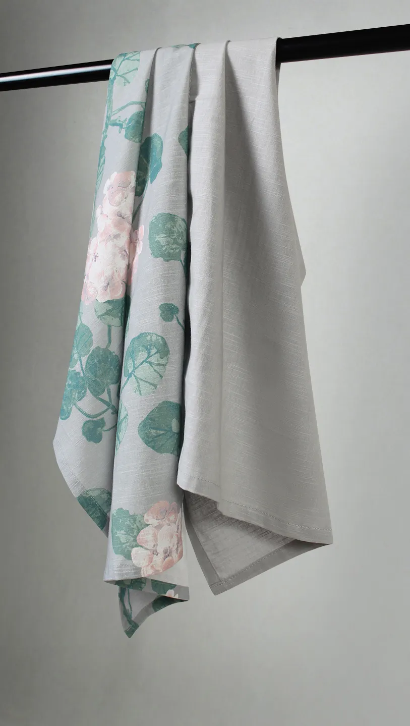 Paños de cocina en paquete de 2 - Amara (gris/rosa)