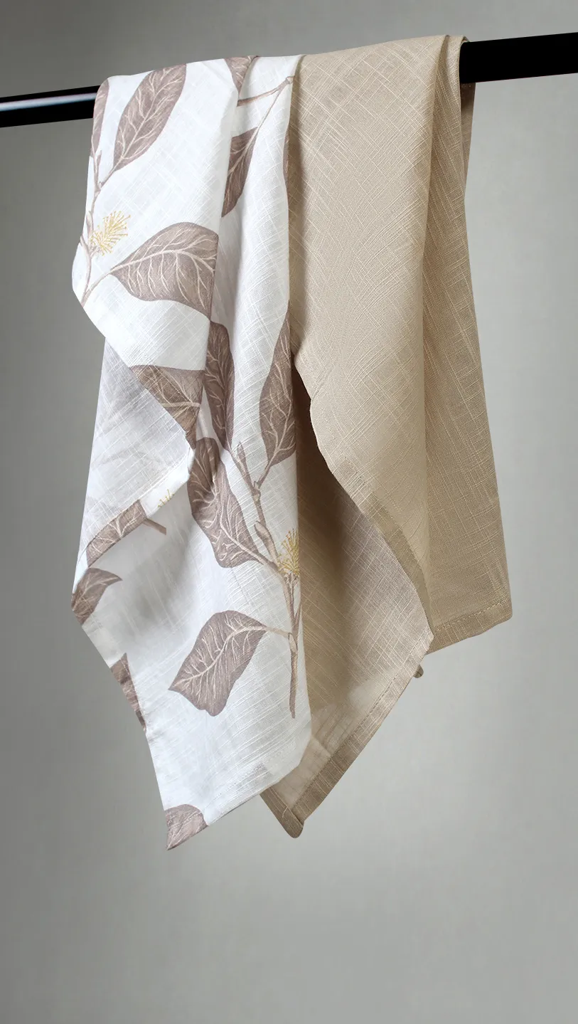 Paños de cocina en paquete de 2 - Morris (beige)