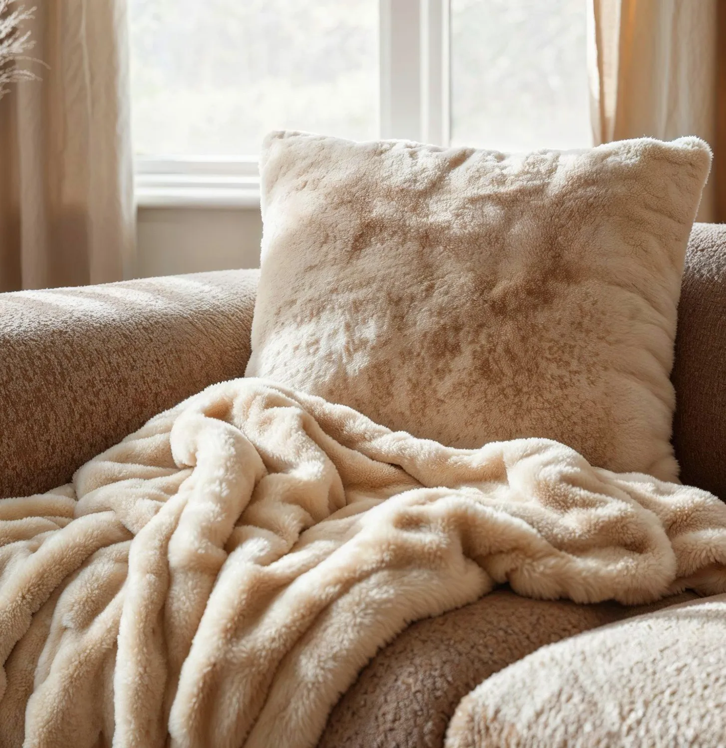 Funda de almohada - Aranga Bubble (beige)