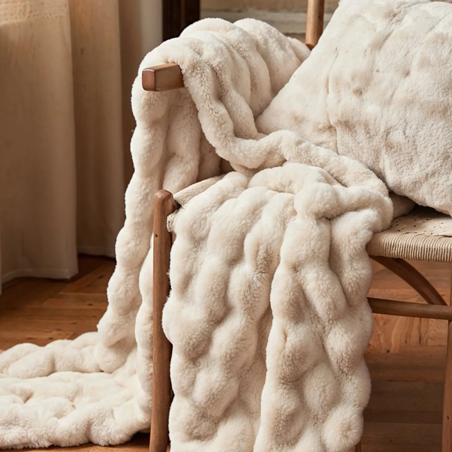 Funda de almohada - Aranga Bubble (beige)