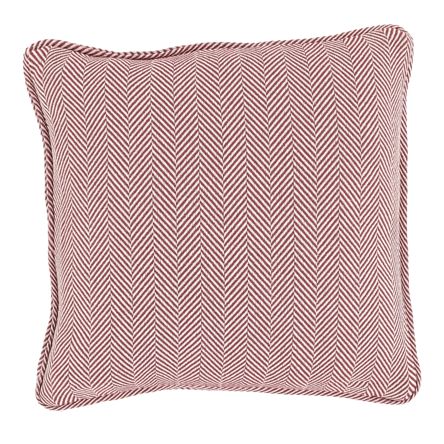 Funda de almohada - Denisa Fishbone (rojo/blanco)