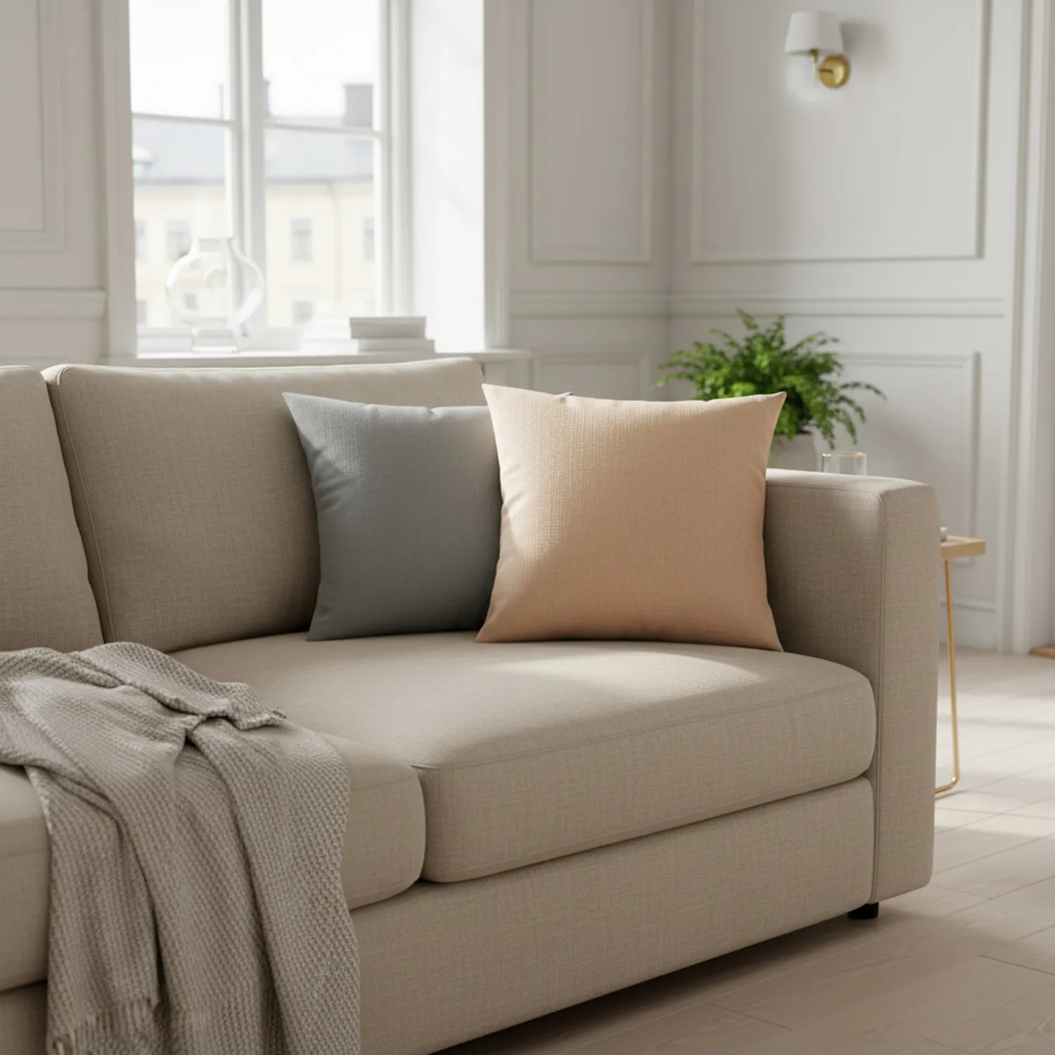 Funda de almohada - Luana (beige)