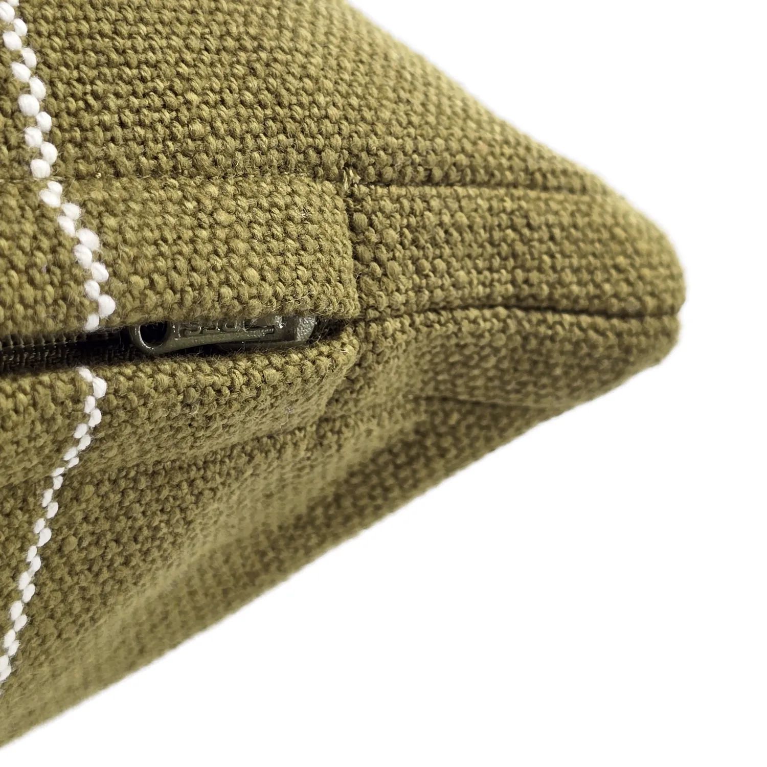 Funda de almohada - Martina Stripe (verde/blanco)
