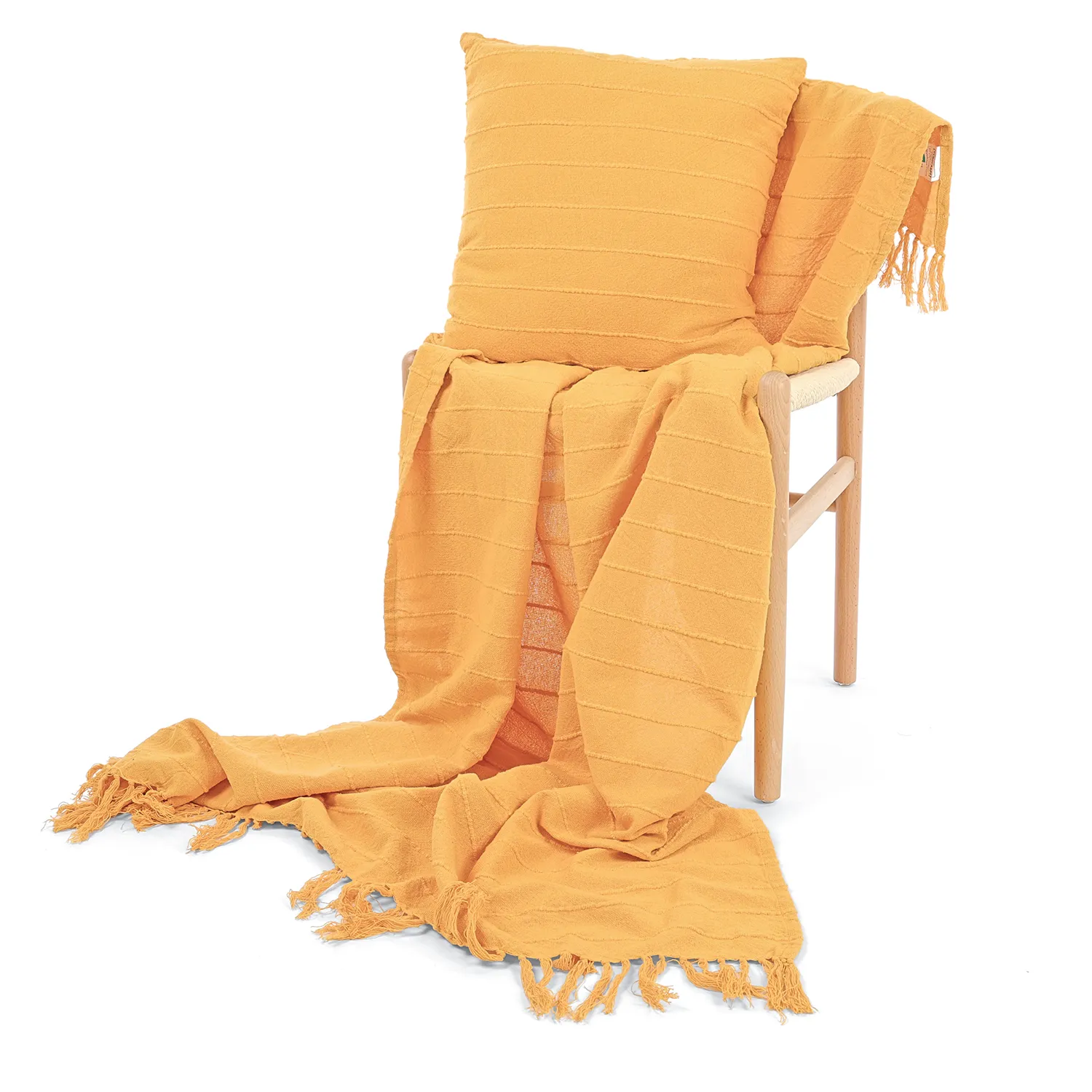 Funda de almohada - Nalani cotton cushion cover (naranja)