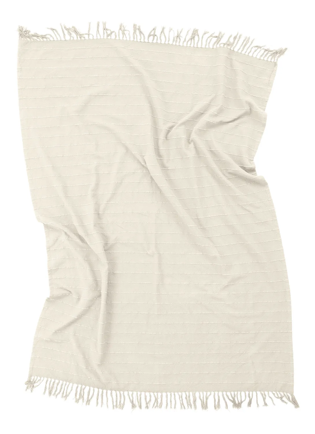 Mantas - Nalani cotton throw (crema)