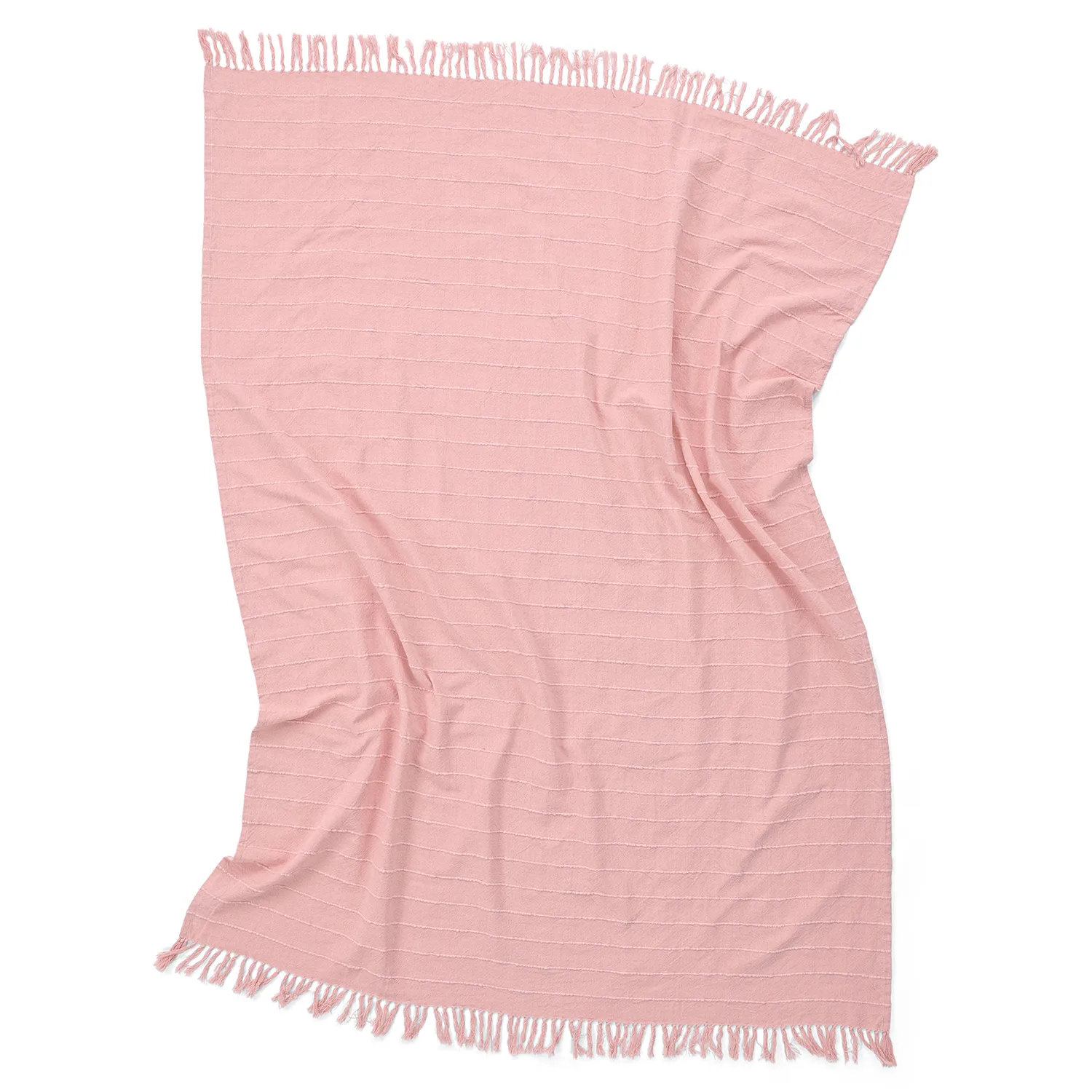 Mantas - Nalani cotton throw (rosa)
