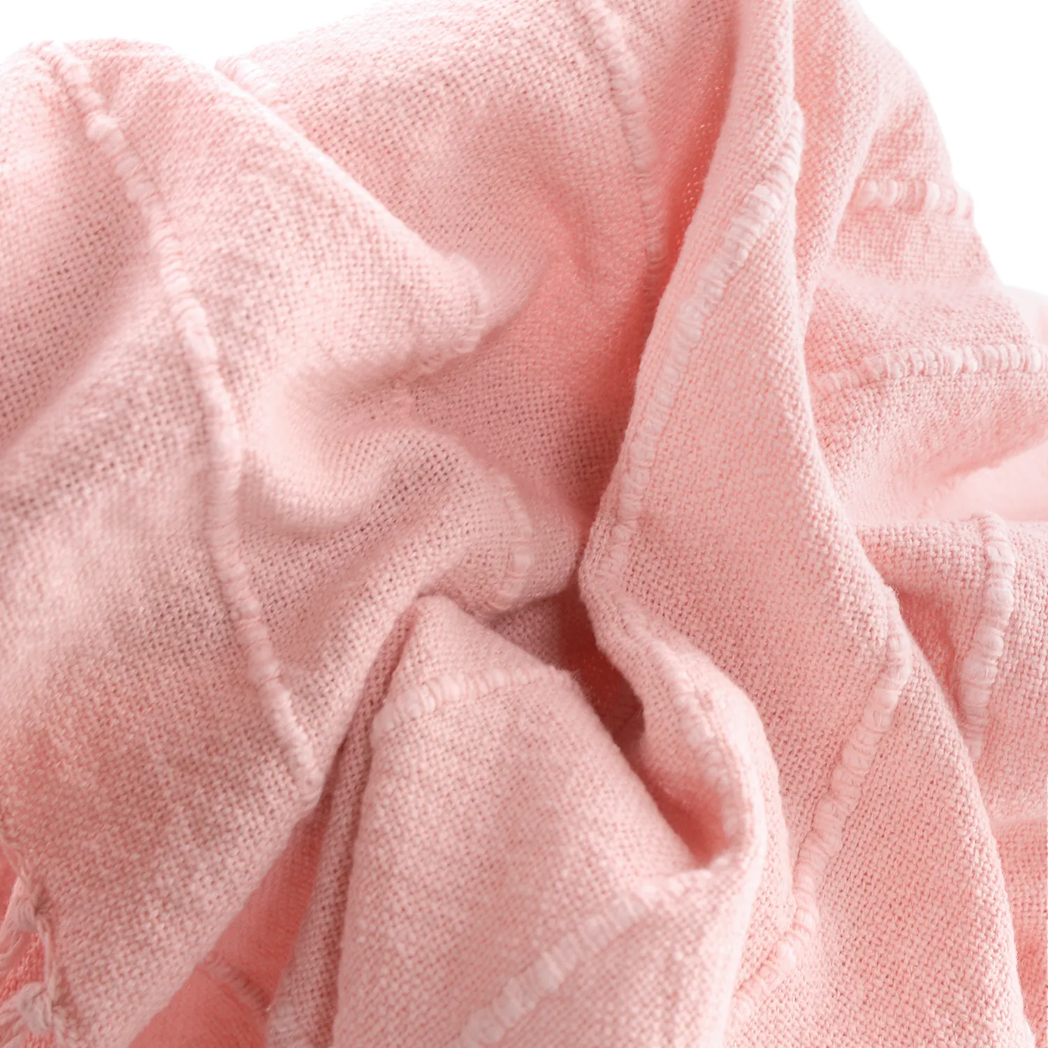 Mantas - Nalani cotton throw (rosa)