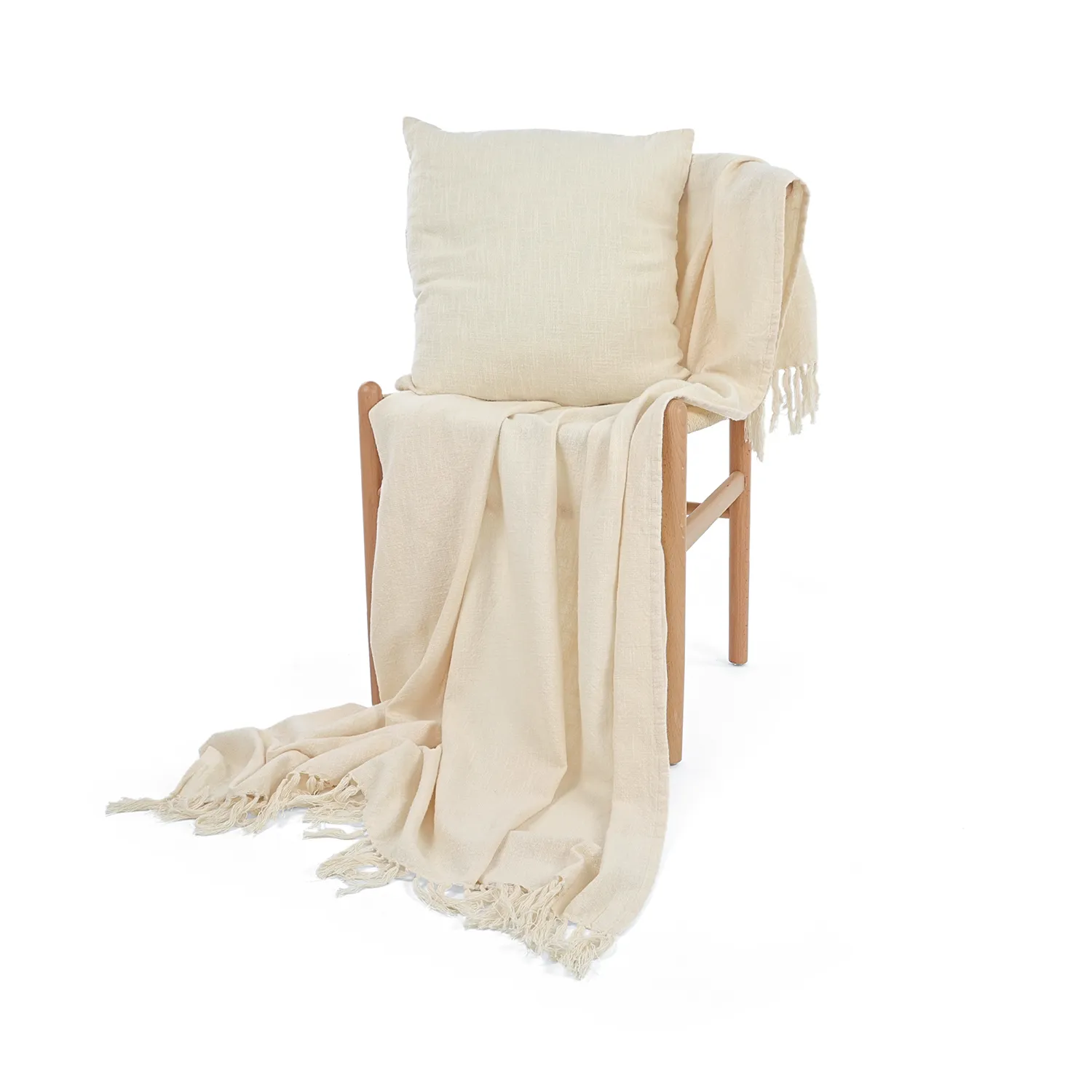Funda de almohada - Veya cotton cushion cover (crema)