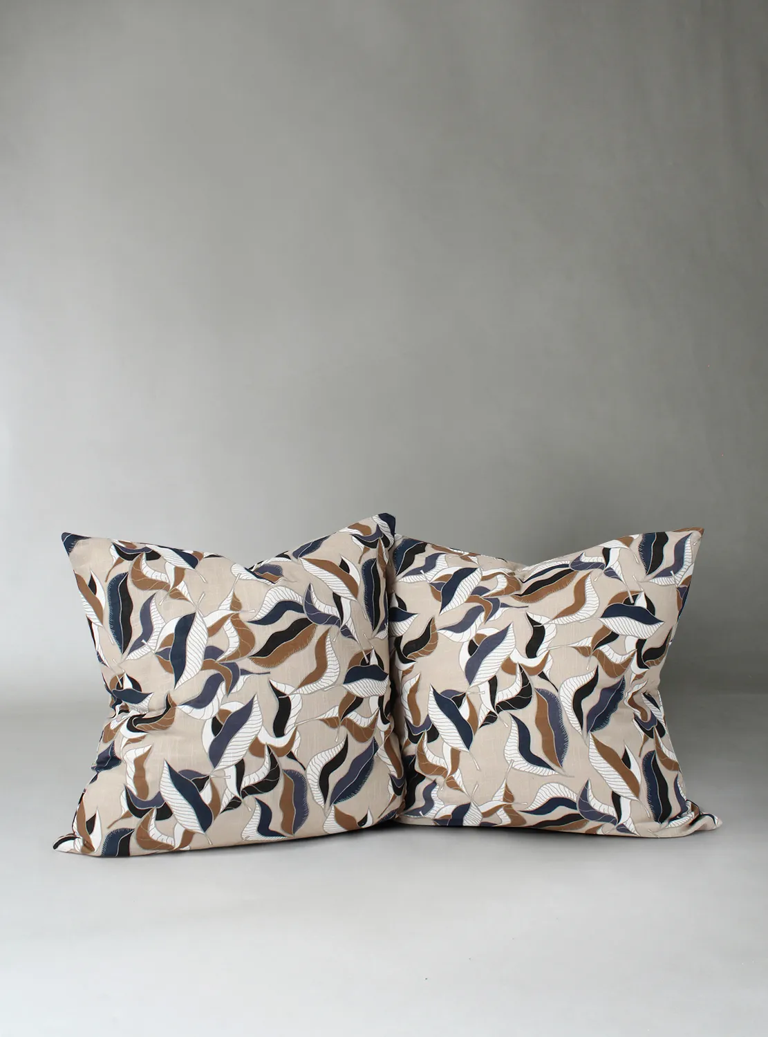 Funda de almohada x 2 - Amalie (gris/azul)