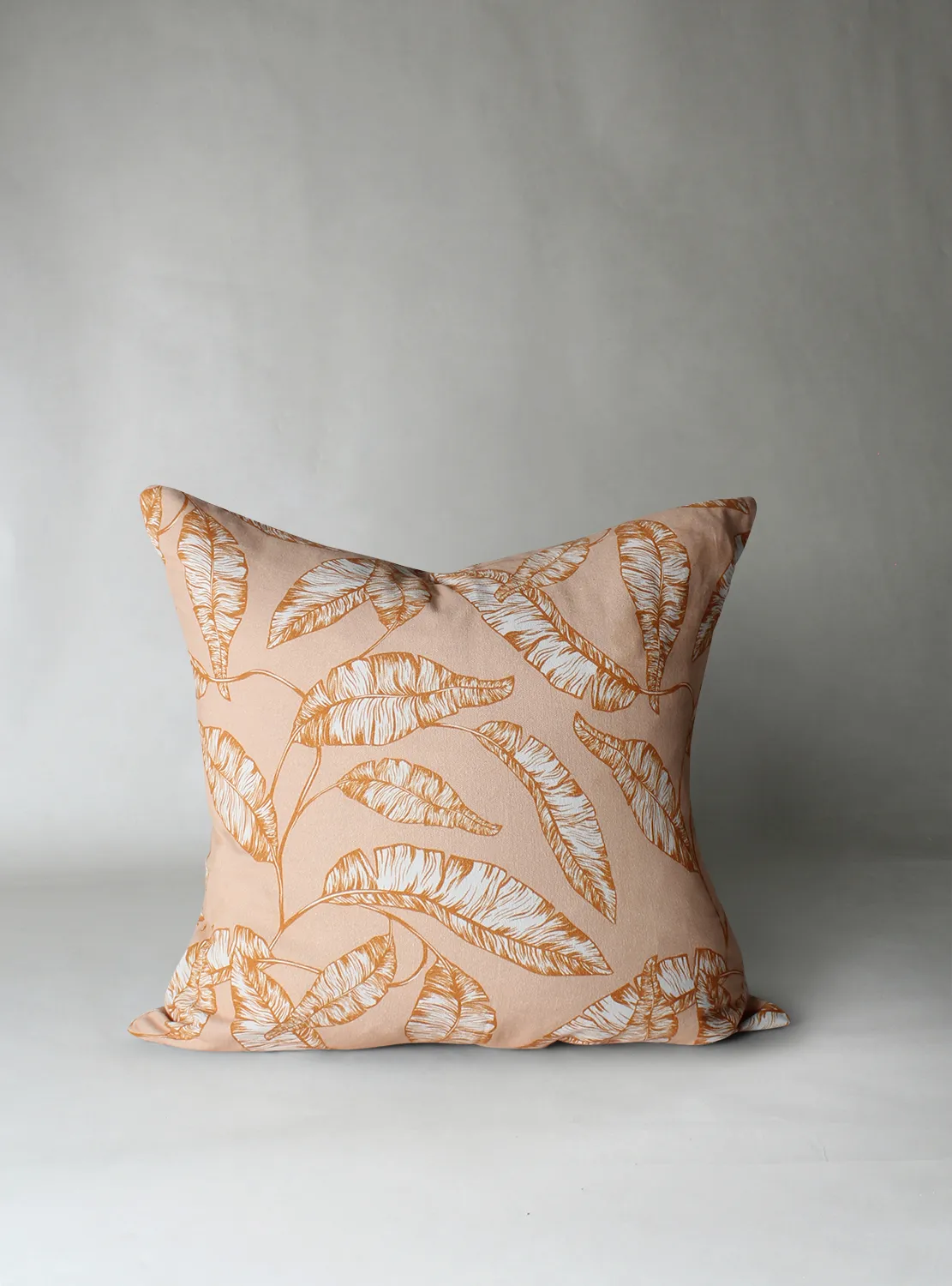 Funda de almohada - Leaves (naranja)