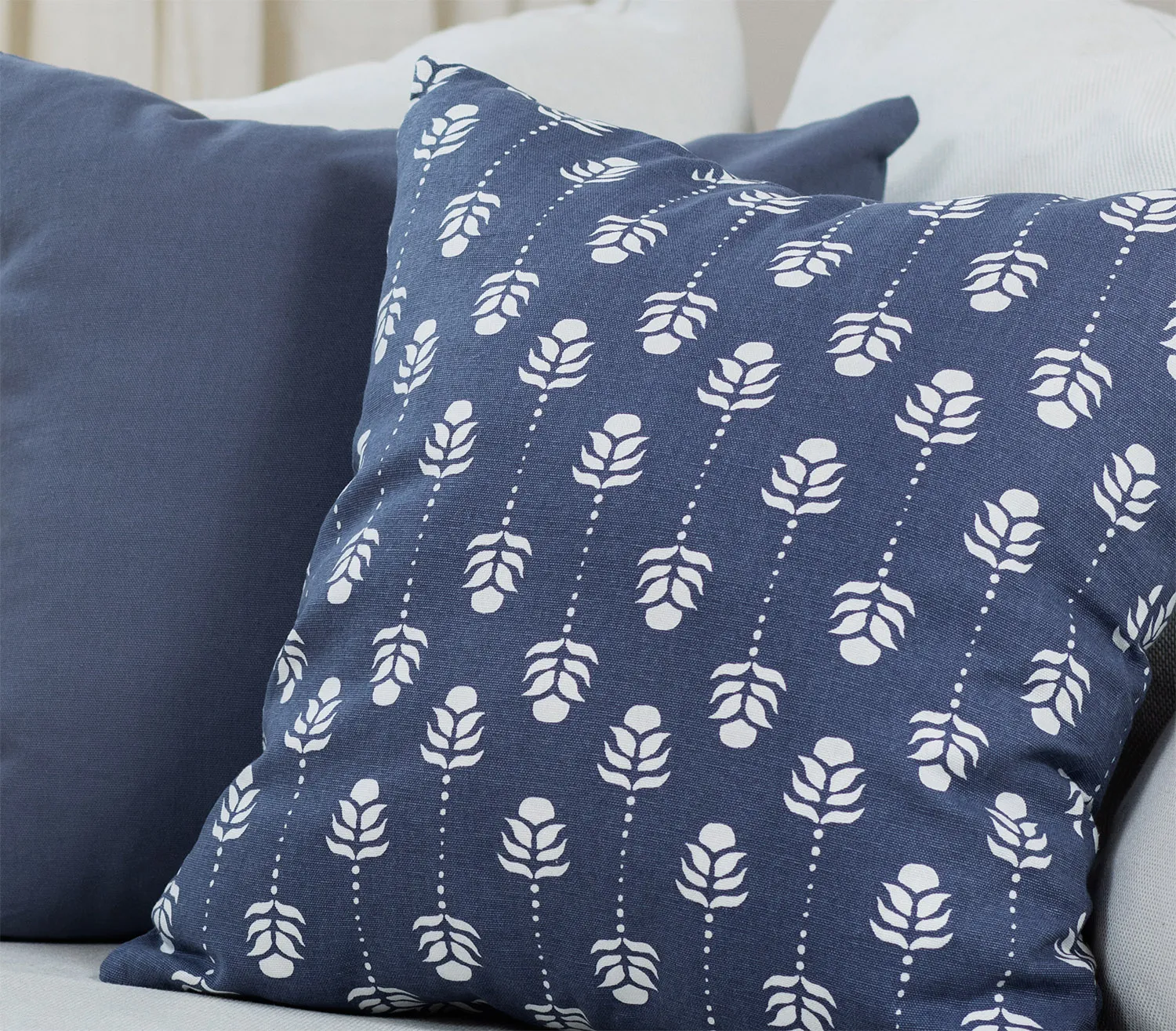 Funda de almohada x 2 - Sari (azul)
