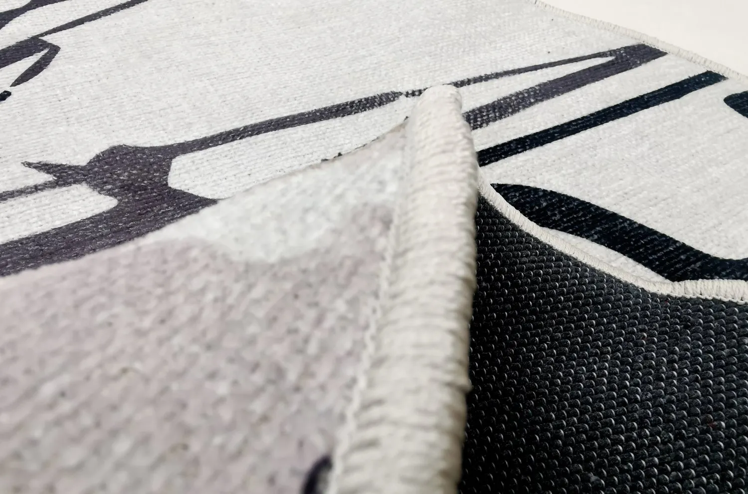 Alfombras redondeadas - Lawrance (gris/blanco)
