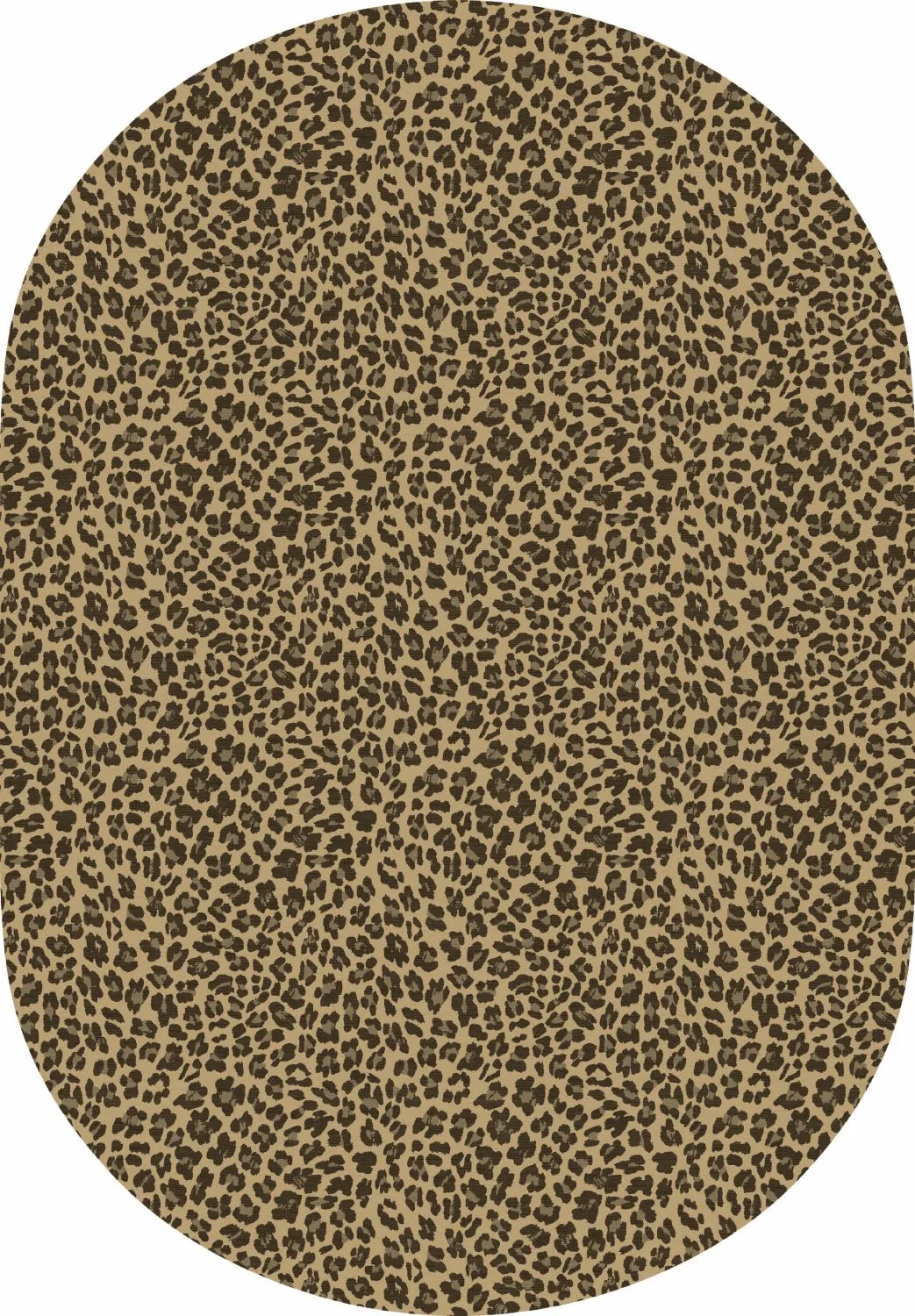 Alfombra ovalada - Leopard (marrón)