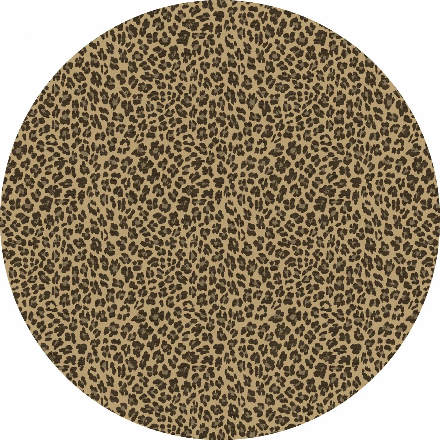 Alfombras redondeadas - Leopard (marrón)