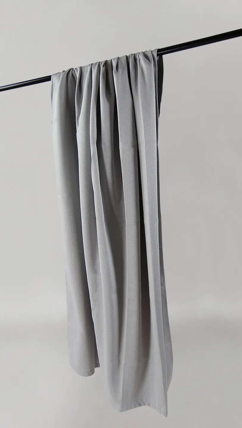 Cortinas - Cortinas apagadas Leya (gris claro)