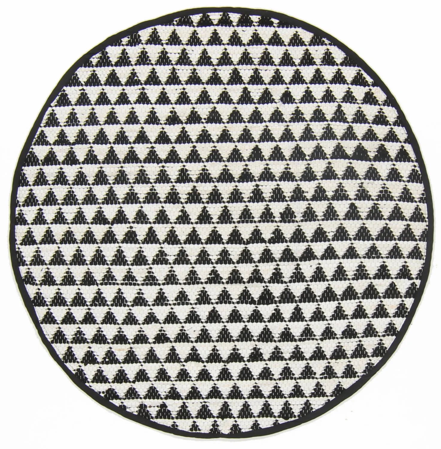 Alfombras redondeadas - Lindby (negro/blanco)