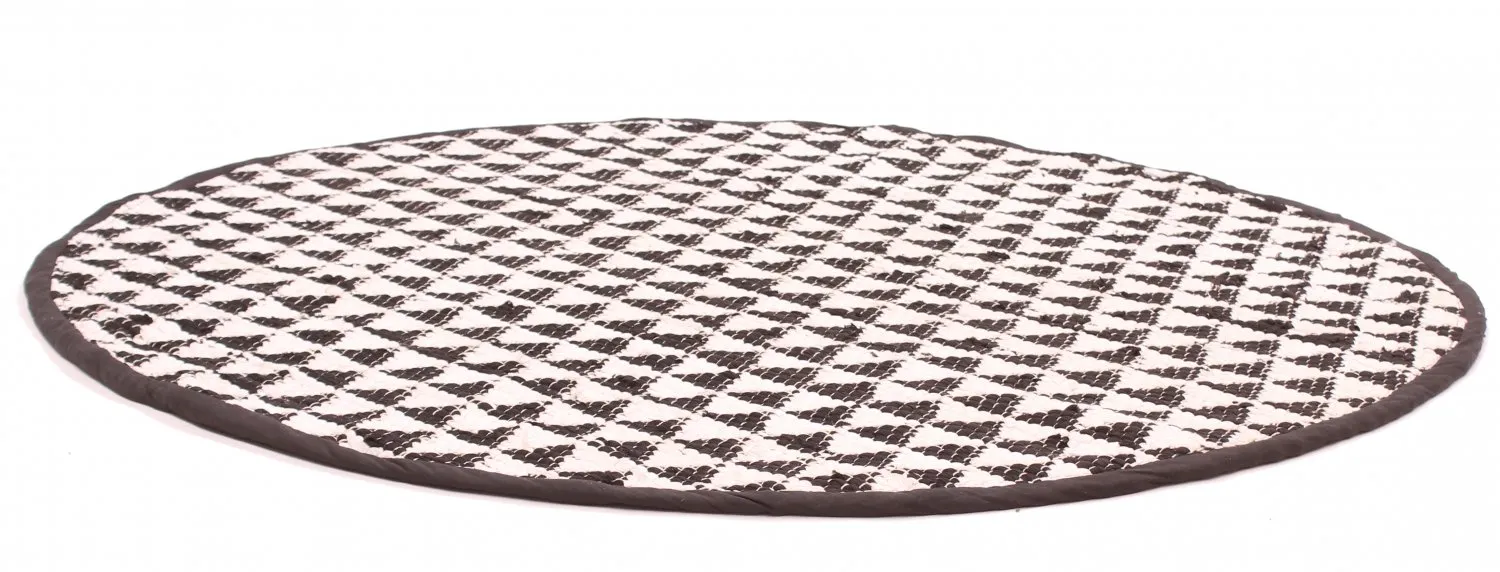 Alfombras redondeadas - Lindby (negro/blanco)