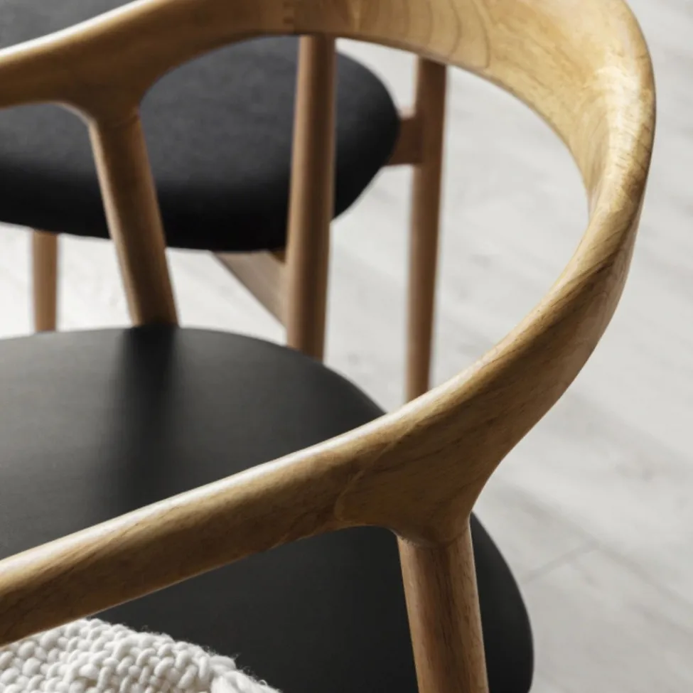 Silla con reposabrazos - Aspa (naturaleza) - 2 piezas