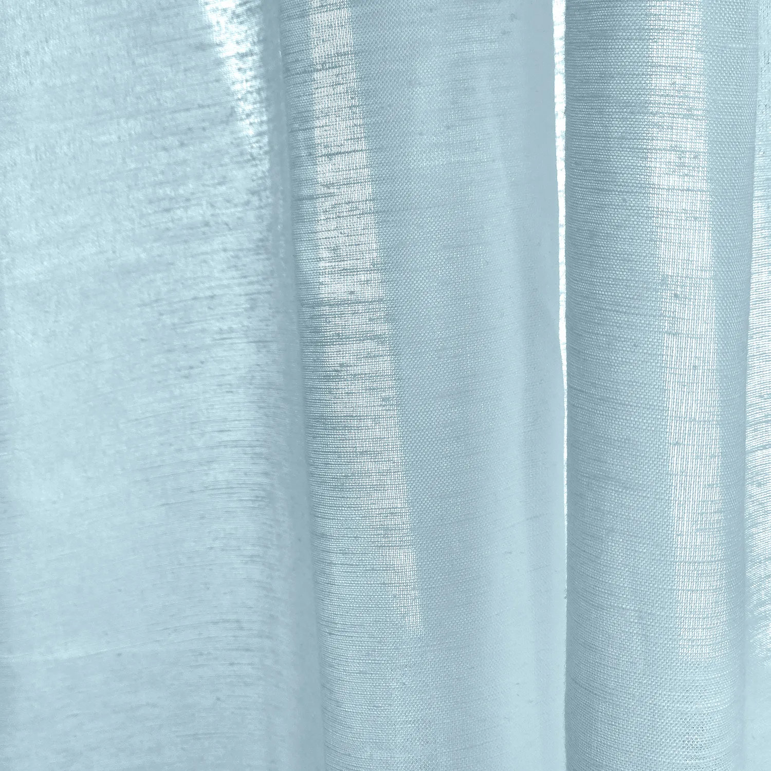 Cortinas Pack de 2 - Cortina mezcla de lino Lumira (azul claro)