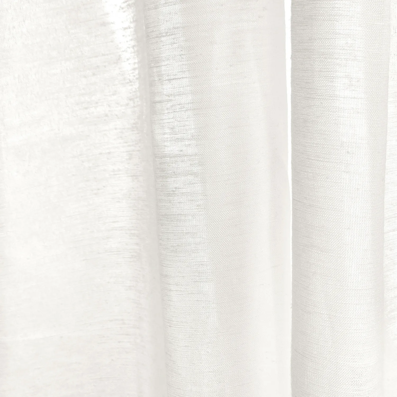 Cortinas Pack de 2 - Cortina mezcla de lino Lumira (blanco)