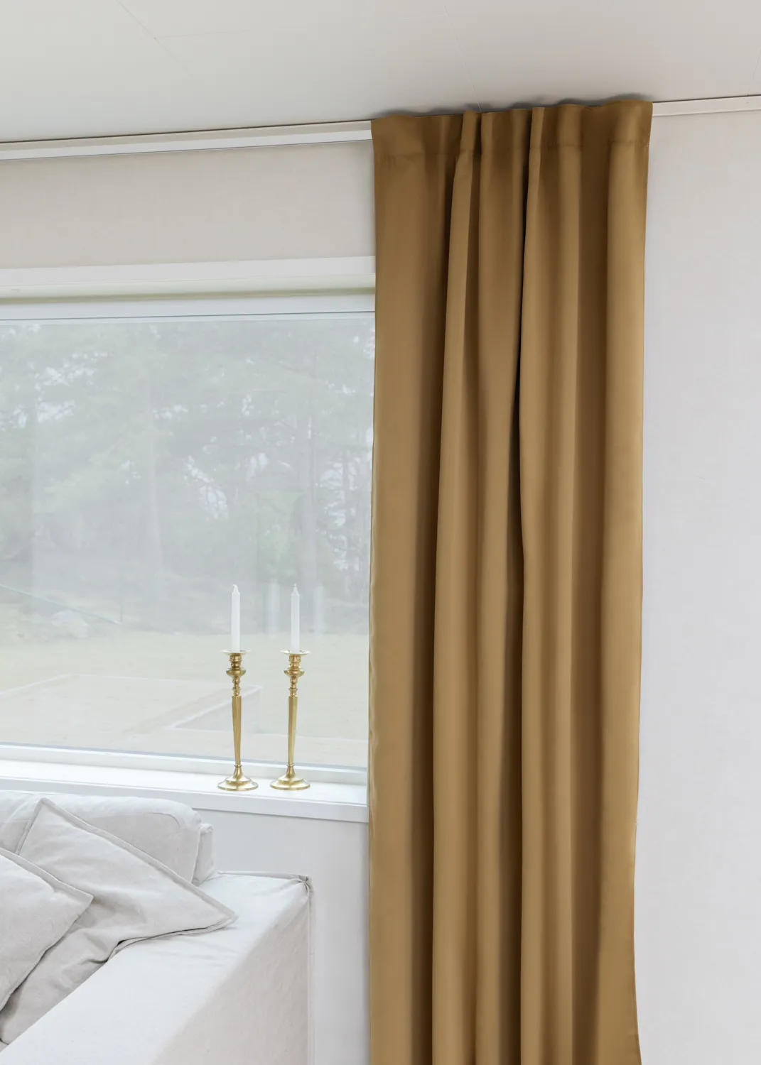Cortinas - Cortinas apagadas Alina (marrón)