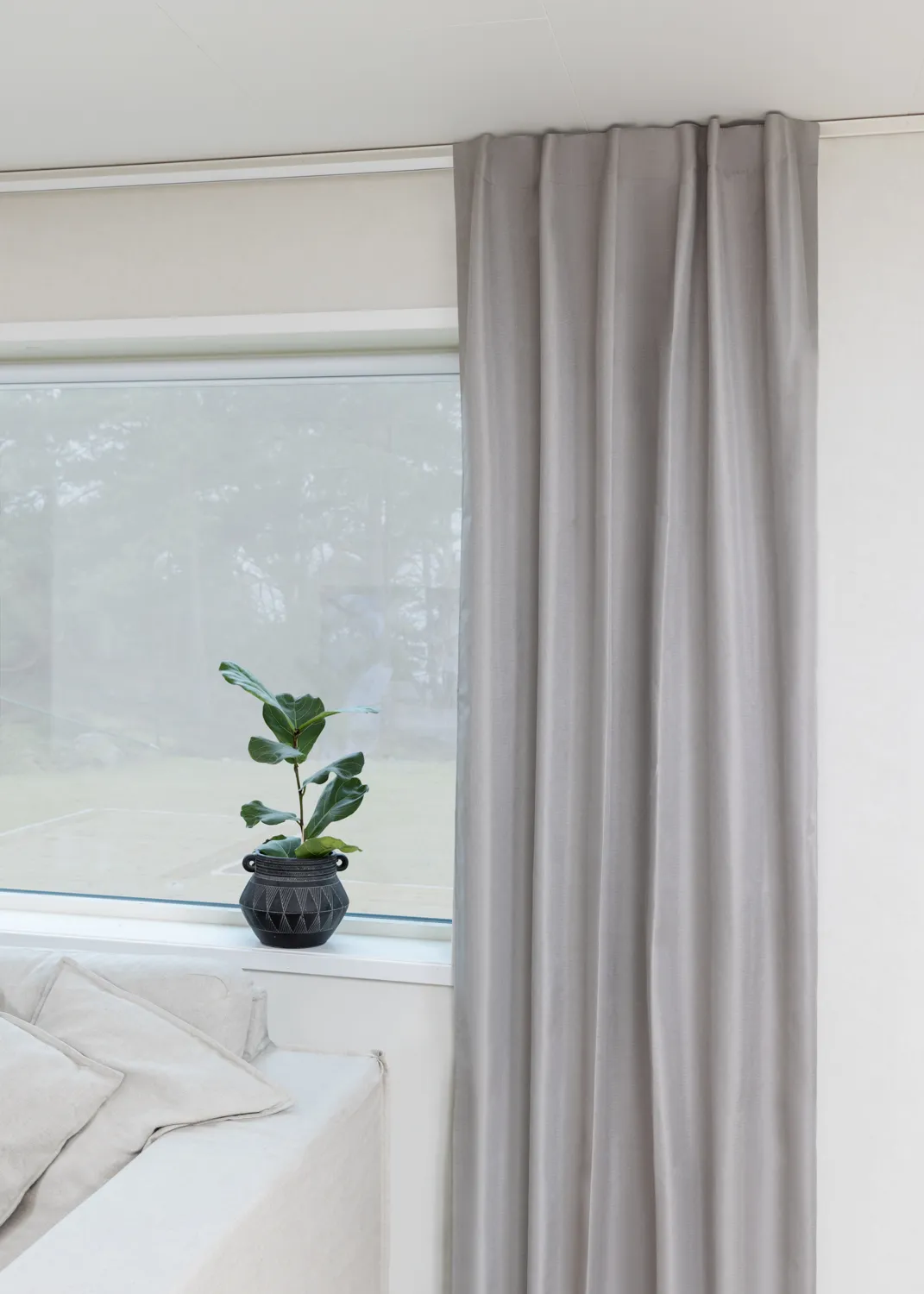Cortinas - Cortinas apagadas Reyna (gris claro)