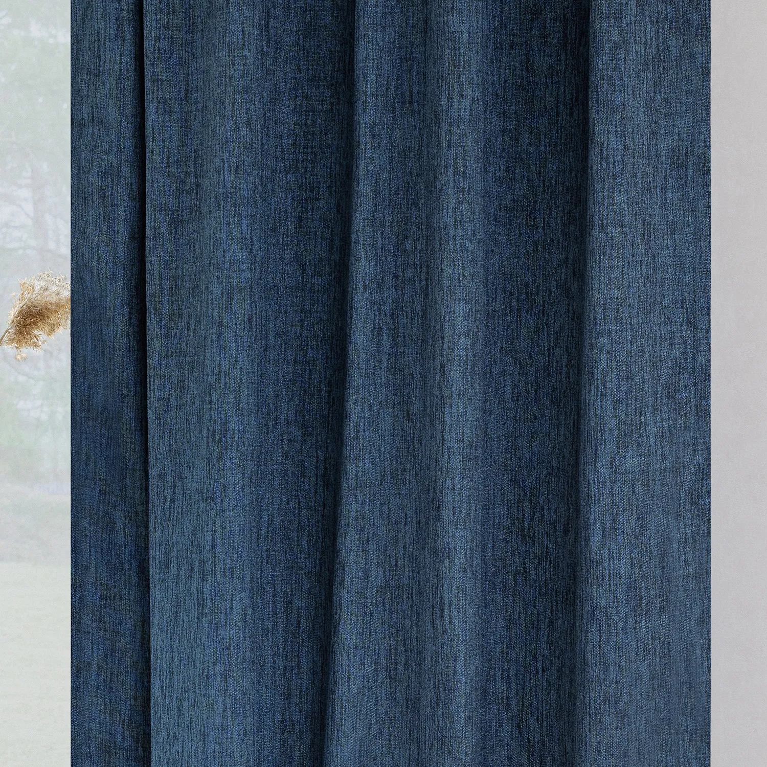 Cortinas - Cortinas apagadas Raya (azul)