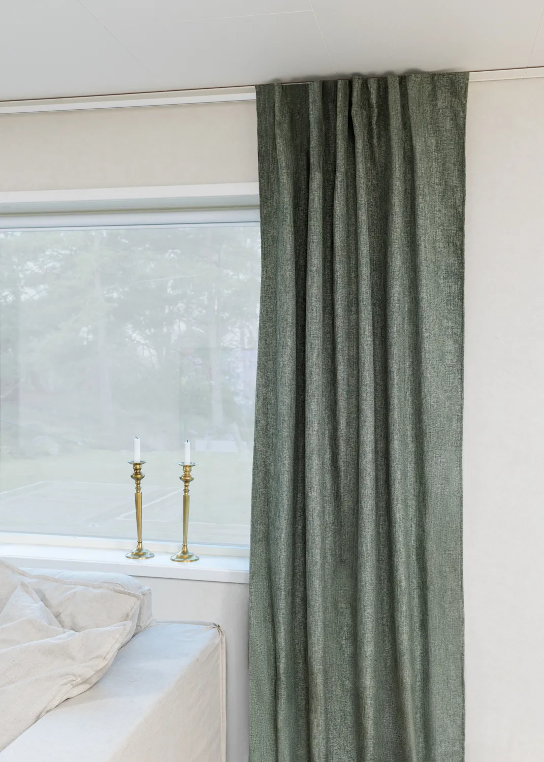 Cortinas - Cortinas apagadas Raya (verde)
