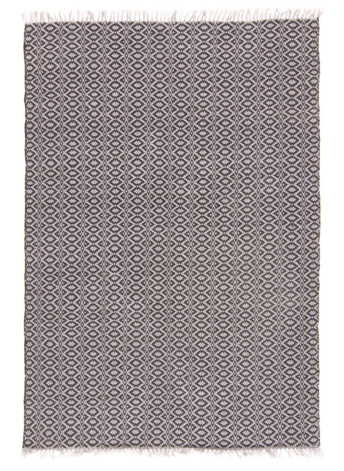 Alfombra de algodón - Lykke (gris/gris-negro)