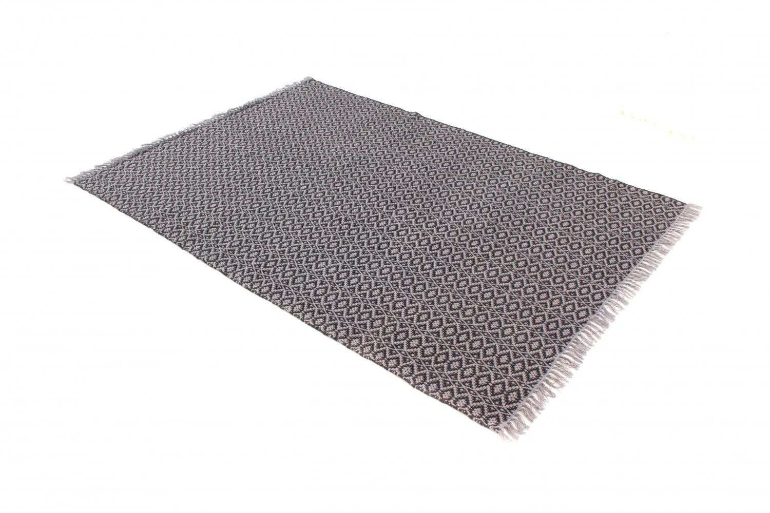 Alfombra de algodón - Lykke (gris/gris-negro)