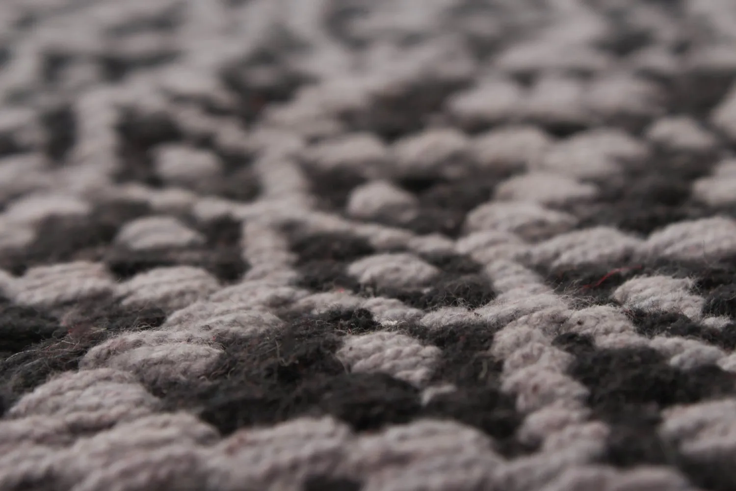 Alfombra de algodón - Lykke (gris/gris-negro)