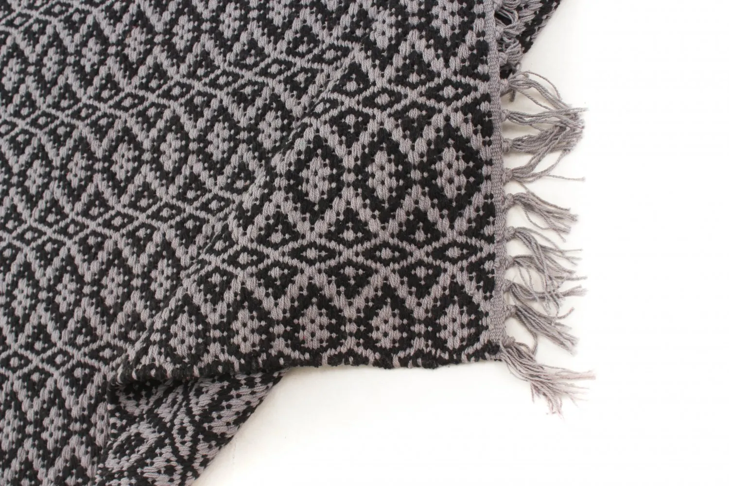 Alfombra de algodón - Lykke (gris/gris-negro)