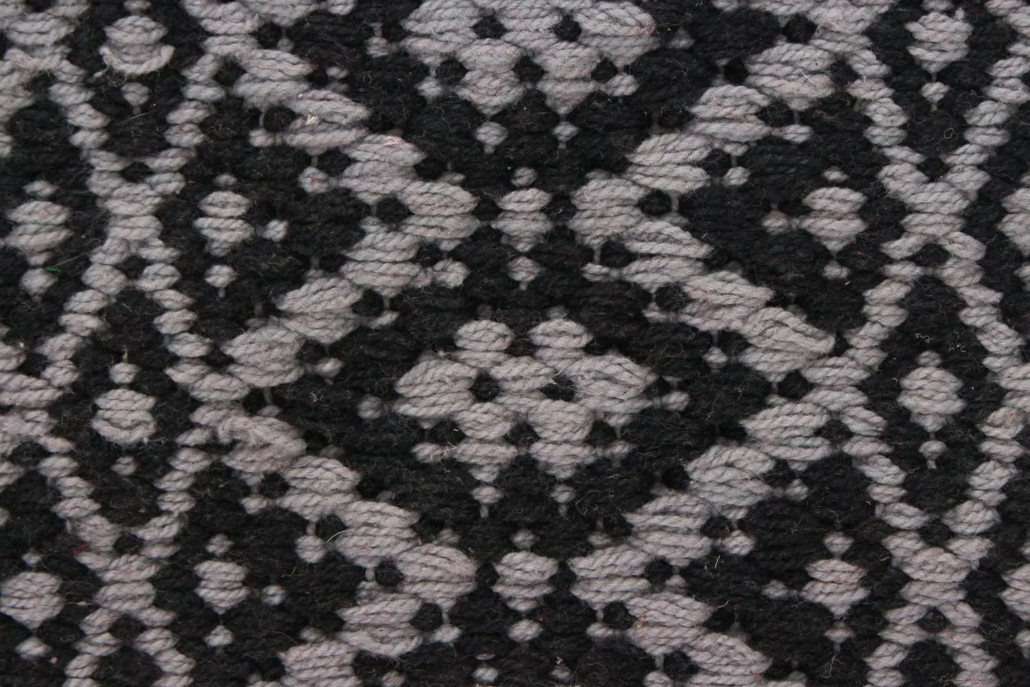 Alfombra de algodón - Lykke (gris/gris-negro)