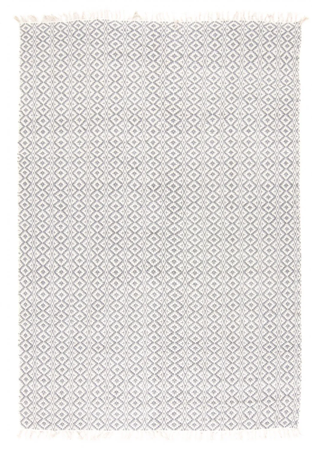 Alfombra de algodón - Lykke (gris/azul)