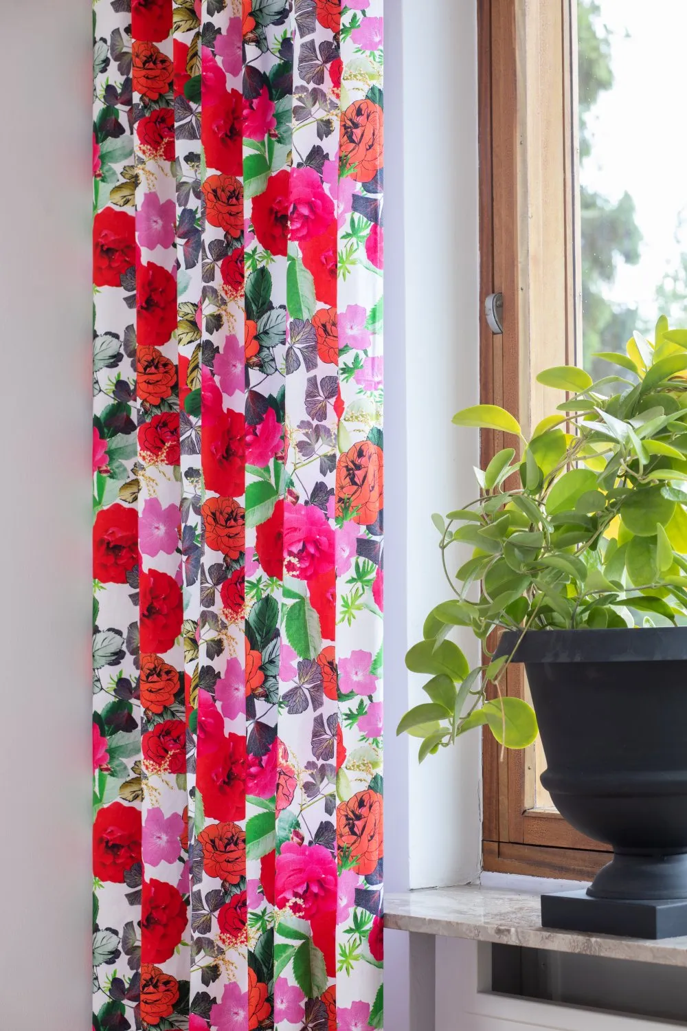 Cortinas - Cortina de algodón Magic (rosa)