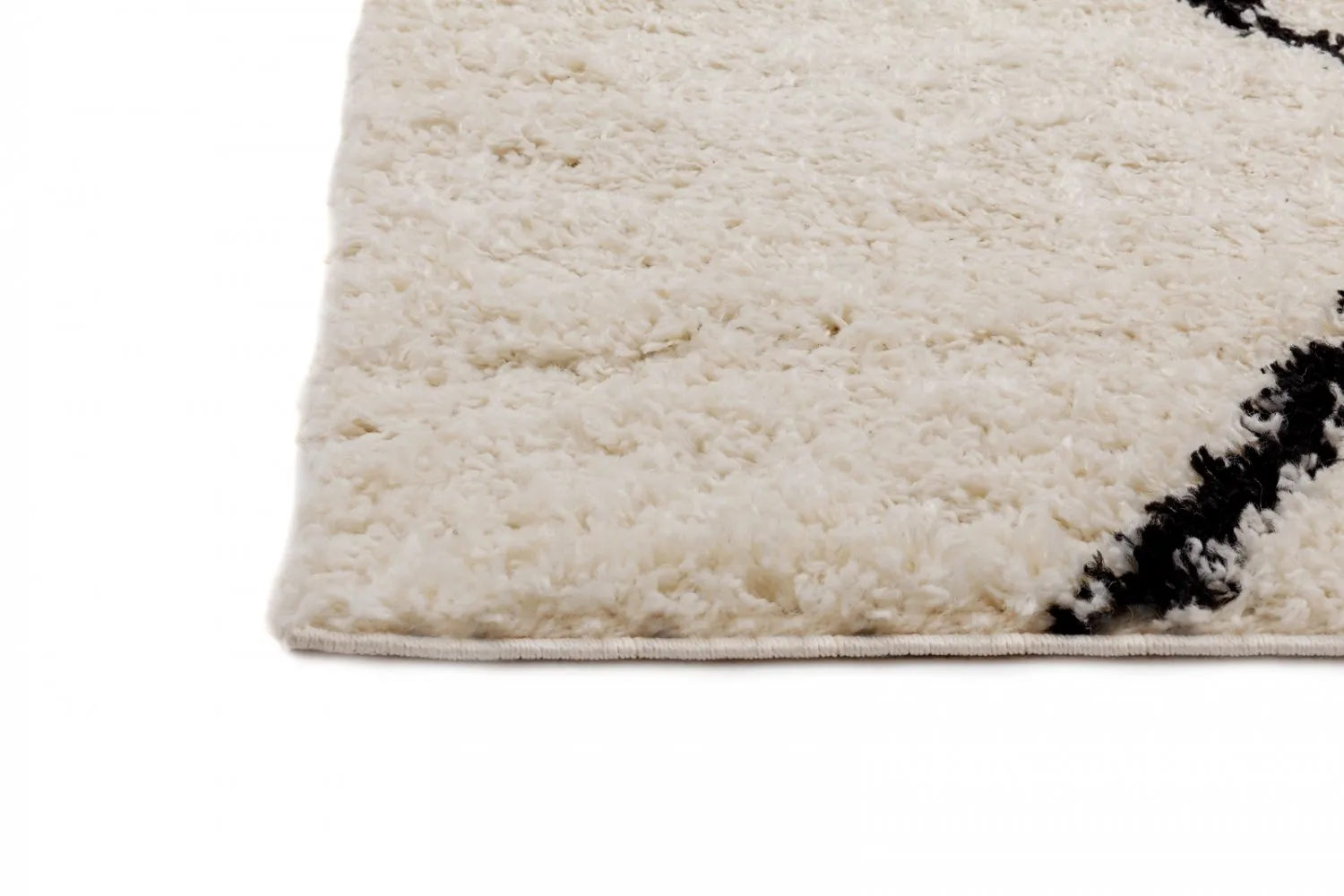 Alfombras redondeadas - Marsa (negro/blanco)