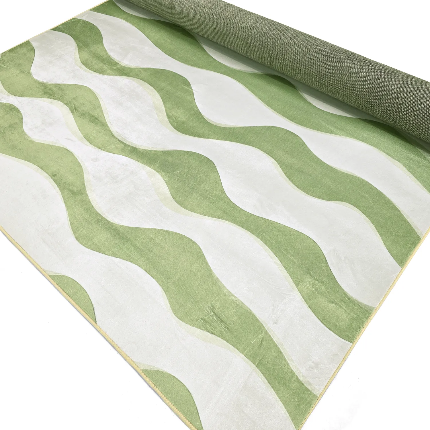 Alfombra Wilton - Marsala (verde/blanco)