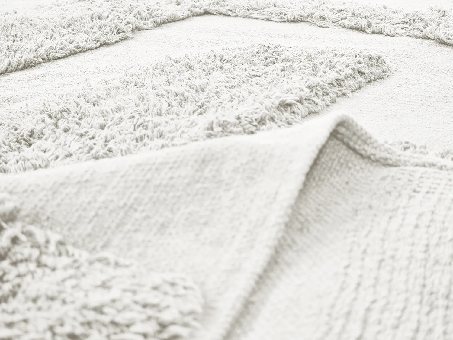 Alfombras redondeadas - Alexa Natural Cotton Shaggy (offwhite)