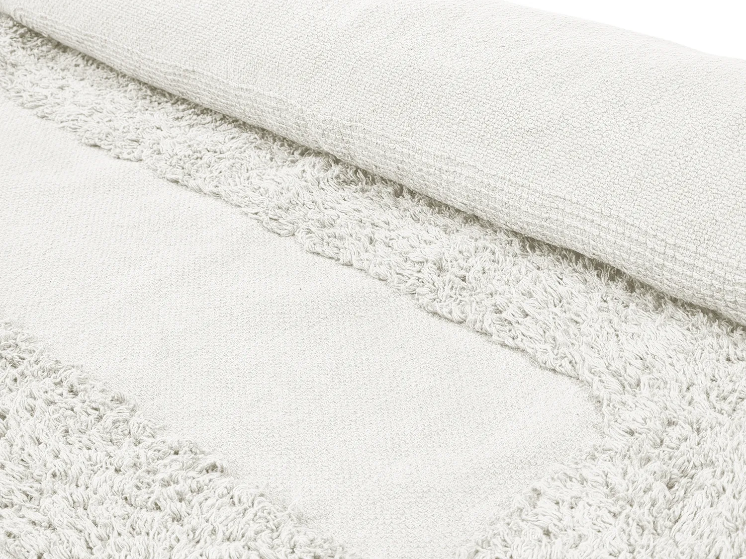 Alfombras redondeadas - Alexa Natural Cotton Shaggy (offwhite)