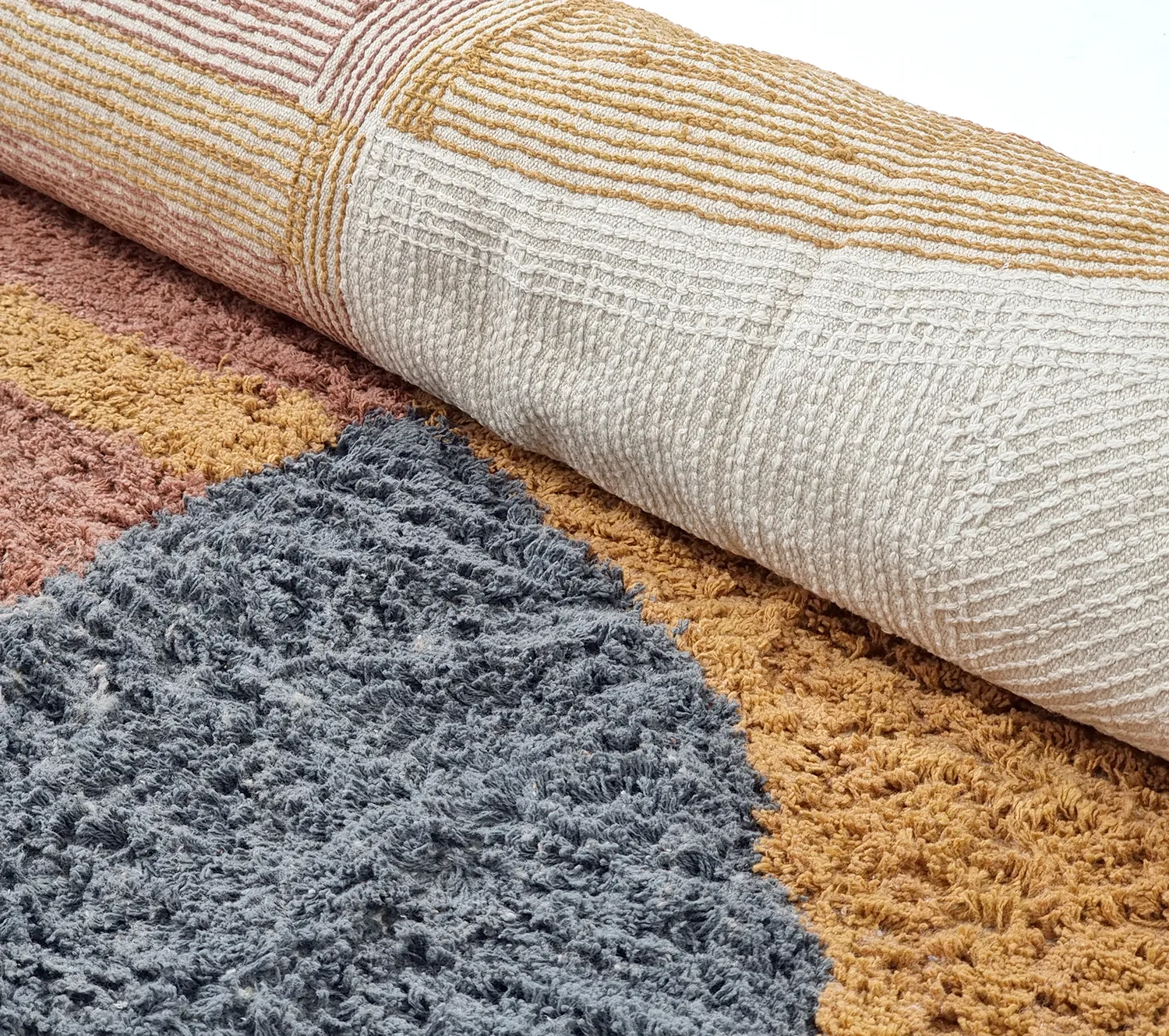 Alfombras de pelo largo - Alpe Natural Cotton Shaggy (multi)