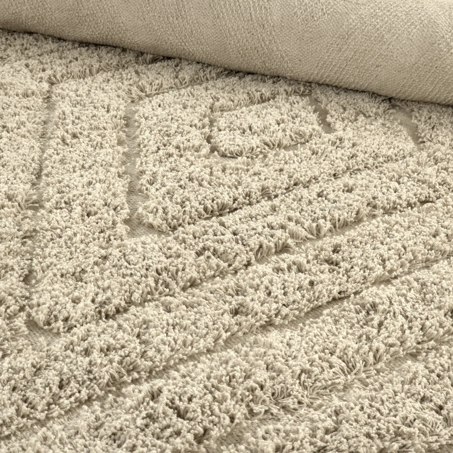 Alfombras de pelo largo - Amberley Natural Cotton Shaggy (beige)