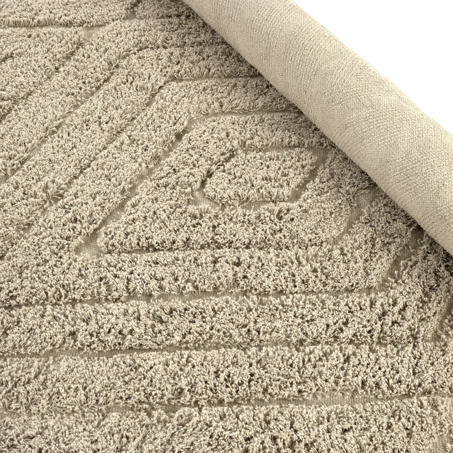 Alfombras de pelo largo - Amberley Natural Cotton Shaggy (beige)