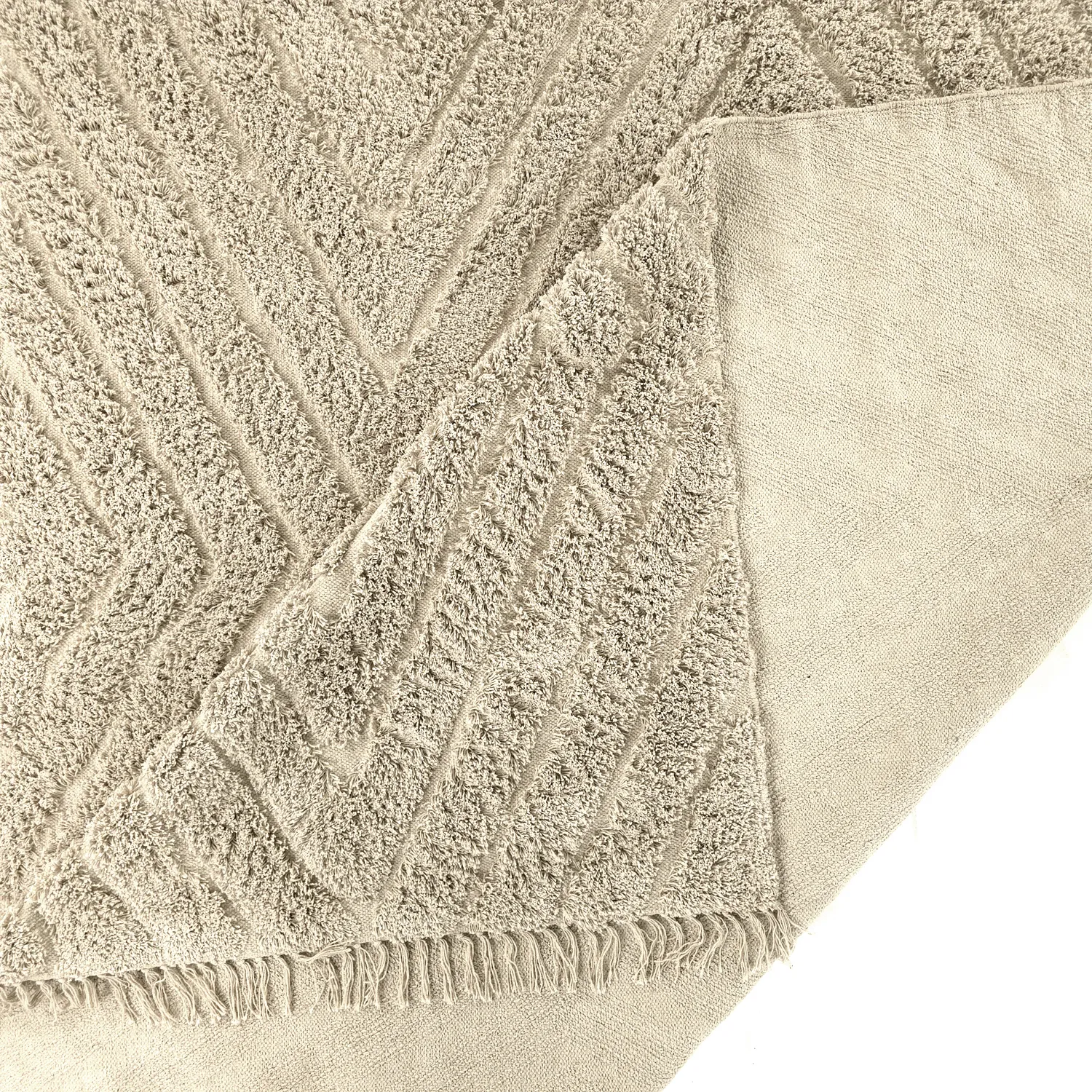 Alfombras de pelo largo - Amberley Natural Cotton Shaggy (beige)